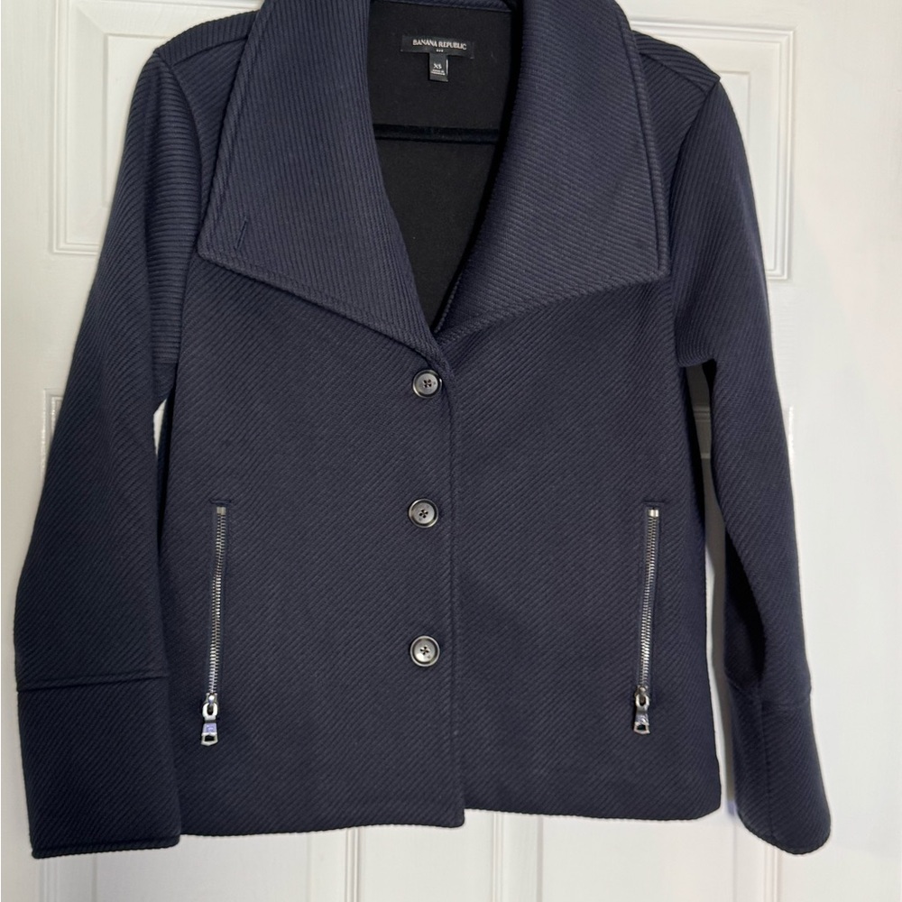 Banana Republic Dark Blue Pea Coat